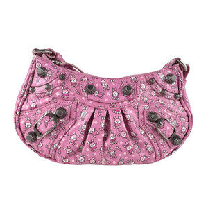 Balenciaga Le Cagoule Bunny Leather Shoulder Bag Handbag Pink
